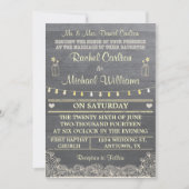 Een uitnodiging voor een Rustic Mason Jar Wedding (Voorkant)