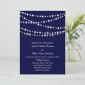 Een uitnodiging voor een Twinkle Lights Wedding (m (Staand voorkant)