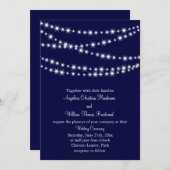 Een uitnodiging voor een Twinkle Lights Wedding (m (Voorkant / Achterkant)
