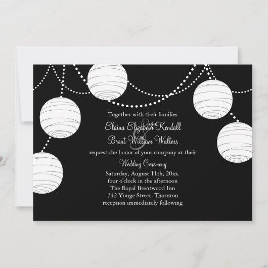 Een uitnodiging voor een wedstrijd voor een zwarte (Voorkant)