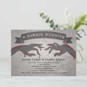 Een uitnodiging voor een Zombie-huwelijk (Staand voorkant)