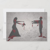 Een uitnodiging voor een Zombie-huwelijk (Achterkant)