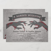 Een uitnodiging voor een Zombie-huwelijk (Voorkant / Achterkant)