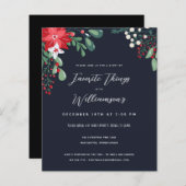 Een uitnodiging voor favoriete feestdagen (Voorkant / Achterkant)