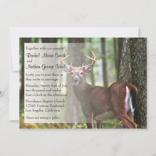 Een uitnodiging voor het huwelijk van de Hunter (Voorkant)