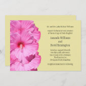 Een uitnodiging voor Tropisch huwelijk (geel) (Voorkant / Achterkant)