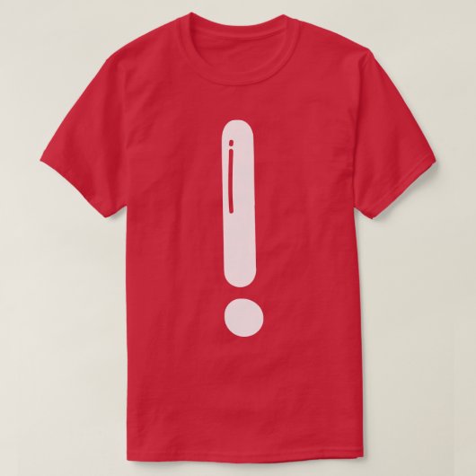 Een uitroep t-shirt (Design voorkant)