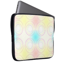 Een uitsnijding van cirkels laptop sleeve