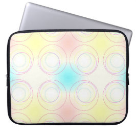Een uitsnijding van cirkels laptop sleeve