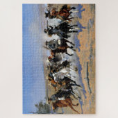 Een uitval naar het hout 1889 Frederic Remington Legpuzzel (Verticaal)
