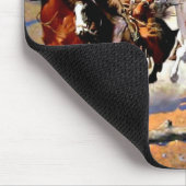 Een uitval naar het hout, Remington-schilderij, Muismat (Hoek)