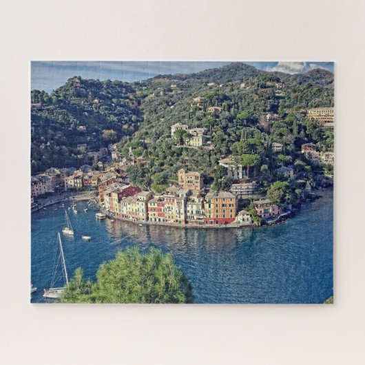 Een Uitzicht aan Portofino, Italia - 16x20 - 520 p Legpuzzel (Horizontaal)