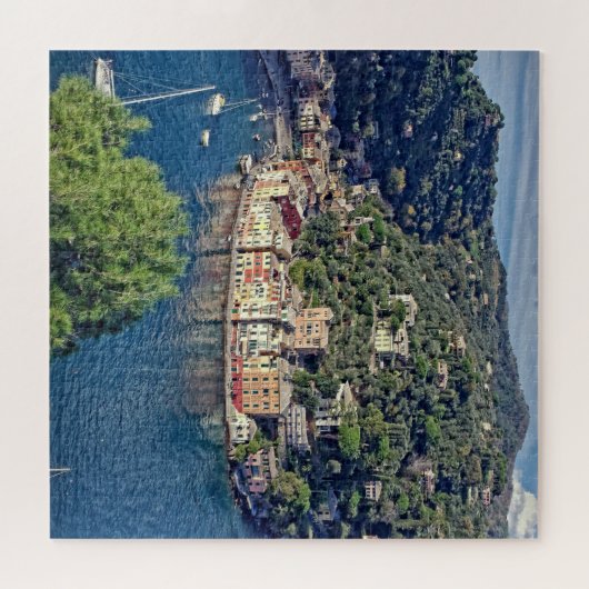 Een Uitzicht aan Portofino, Italia - 20x20 - 676 p Legpuzzel (Horizontaal)