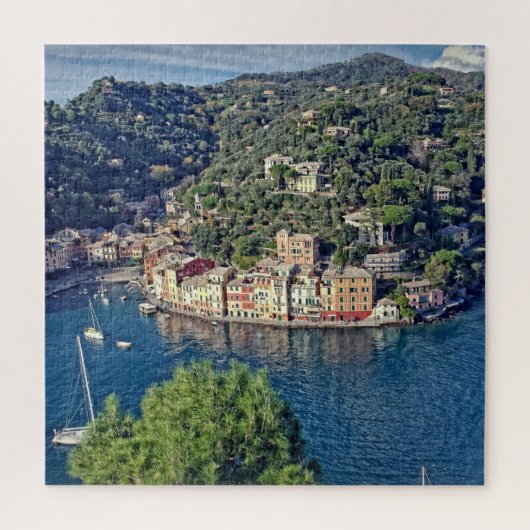 Een Uitzicht aan Portofino, Italia - 20x20 - 676 p Legpuzzel (Verticaal)