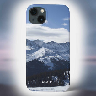 Een Uitzicht Alpen. Voeg een Naam toe aan Personal Case-Mate iPhone Case