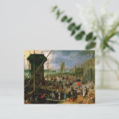 Een Uitzicht Antwerpse haven Briefkaart (Staand voorkant)