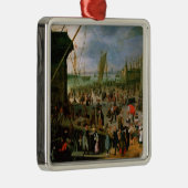 Een Uitzicht Antwerpse haven Metalen Ornament (Rechts)