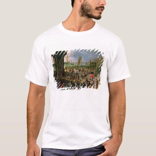 Een Uitzicht Antwerpse haven T-shirt (Voorkant)
