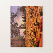 Een Uitzicht door de bladeren van de puzzel (Verticaal)