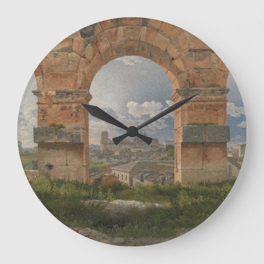 Een uitzicht door drie bogen van het Colosseum Grote Klok (Voorkant)