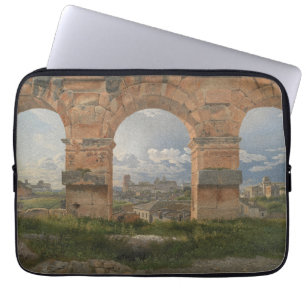 Een uitzicht door drie bogen van het Colosseum Laptop Sleeve