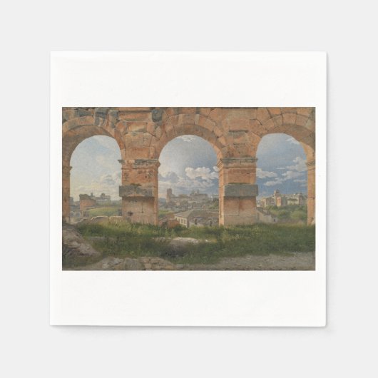 Een uitzicht door drie bogen van het Colosseum Servet (Voorkant)