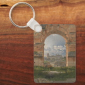 Een Uitzicht door drie bogen van het Colosseum Sleutelhanger (Voorkant)