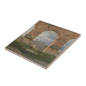 Een Uitzicht door drie bogen van het Colosseum Tegeltje (Zijkant)