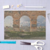 Een uitzicht door drie bogen van het Colosseum Tissuepapier (Craft)
