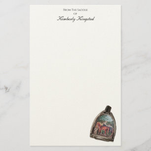 een uitzicht door een stijgbeugel briefpapier