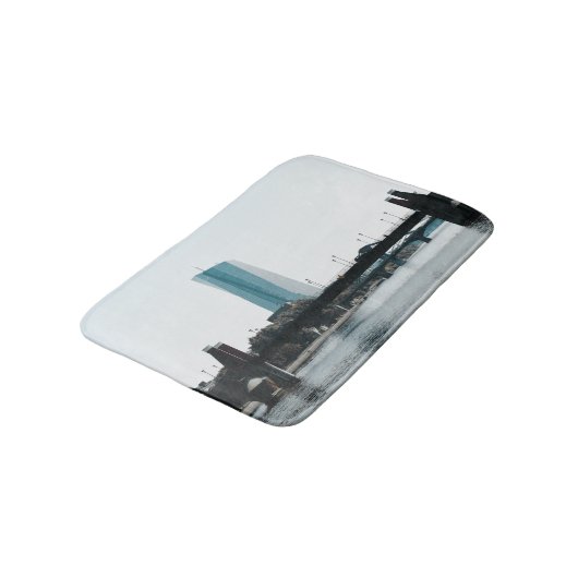 Een uitzicht Frankfurt Badmat (Gekanteld)