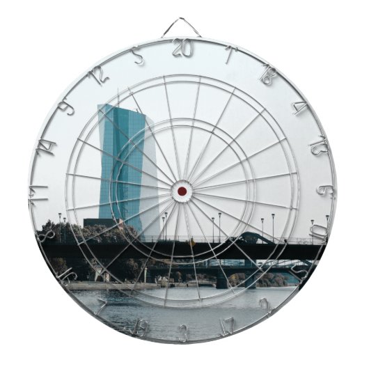 Een uitzicht Frankfurt Dartbord (Voorkant)