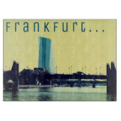 Een uitzicht Frankfurt en de rivier Snijplank (Voorkant)