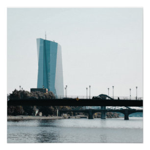 Een uitzicht Frankfurt Perfect Poster