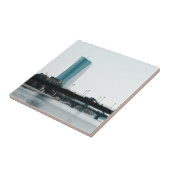 Een uitzicht Frankfurt Tegeltje (Zijkant)