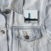 Een uitzicht Frankfurt Vierkante Button 5,1 Cm (In situ)