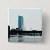 Een uitzicht Frankfurt Vierkante Button 5,1 Cm (Voorkant)