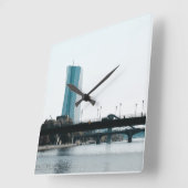 Een uitzicht Frankfurt Vierkante Klok (Hoek)