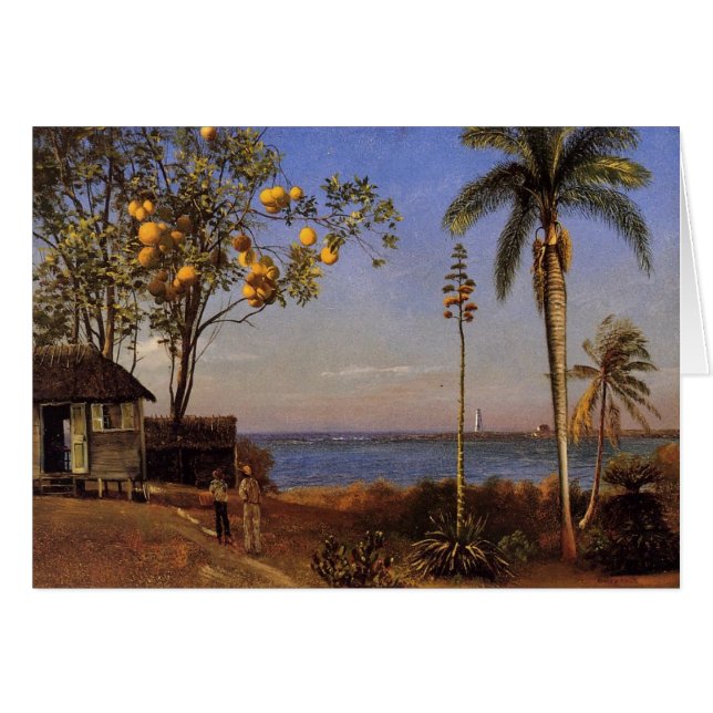 Een uitzicht in de Bahama's - Albert Bierstadt (Voorkant Horizontaal)