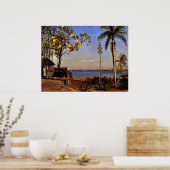 Een Uitzicht in de Bahama's, Albert Bierstadt, Poster (Keuken)
