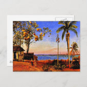 Een Uitzicht in de Bahama's, Albert Bierstadt schi Briefkaart (Voorkant / Achterkant)