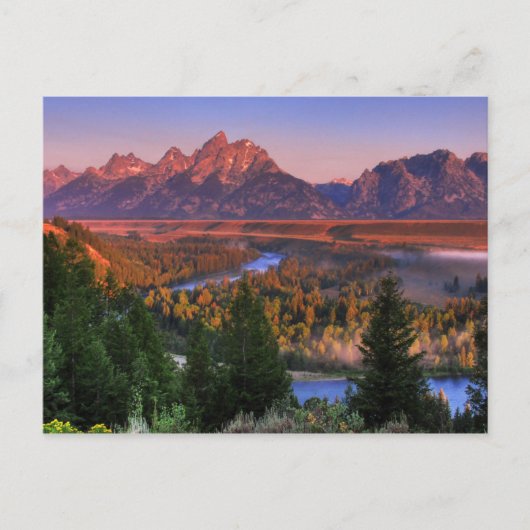 Een Uitzicht in de ochtend Briefkaart (Voorkant)