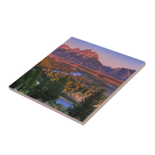 Een Uitzicht in de ochtend Tegeltje (Zijkant)