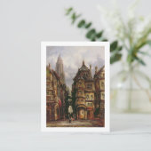 Een Uitzicht in het joodse kwartier, Frankfurt, 18 Briefkaart (Staand voorkant)