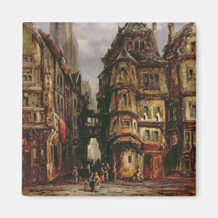 Een Uitzicht in het joodse kwartier, Frankfurt, 18 Magneet