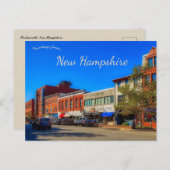 Een Uitzicht in Portsmouth, New Hampshire Briefkaart (Voorkant / Achterkant)