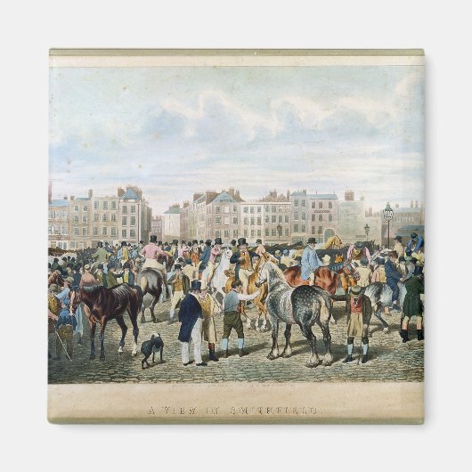 Een Uitzicht in Smithfield gegraveerd door F.C. en Magneet (Voorkant)