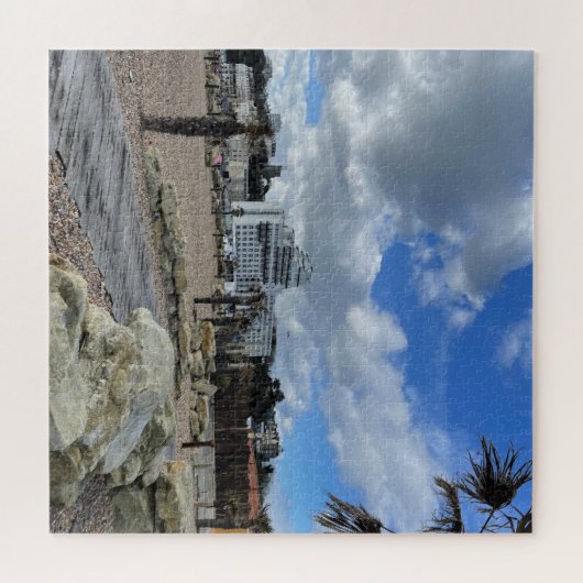 Een uitzicht langs de stoep Folkestone Legpuzzel (Horizontaal)