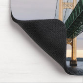 Een uitzicht Mackinac Bridge uit het Michigan-meer Muismat (Hoek)