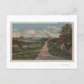 Een Uitzicht met een oude cape-lus Briefkaart (Voorkant)